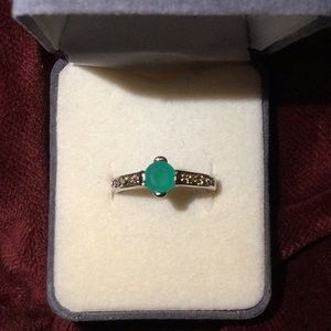 Green jade looking ring
